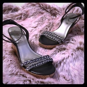 Wedge high heel sandals size 9 NWOT